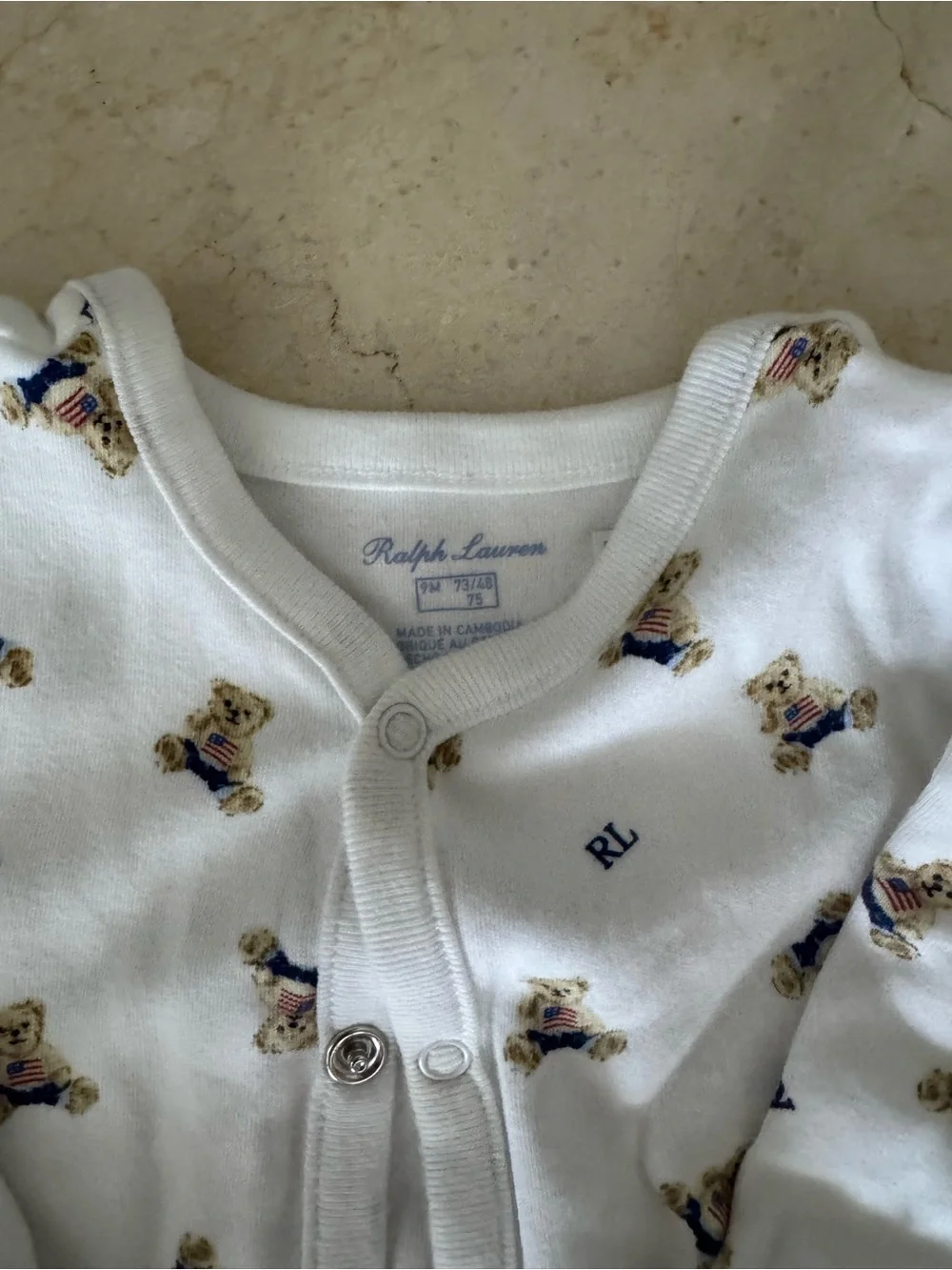 Ralph lauren Baby One-Piece with bear Print